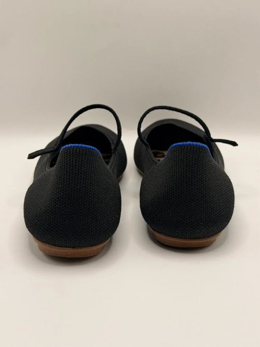 Rothy's Women Square Mary Jane Black Knitted Flats Sz 9